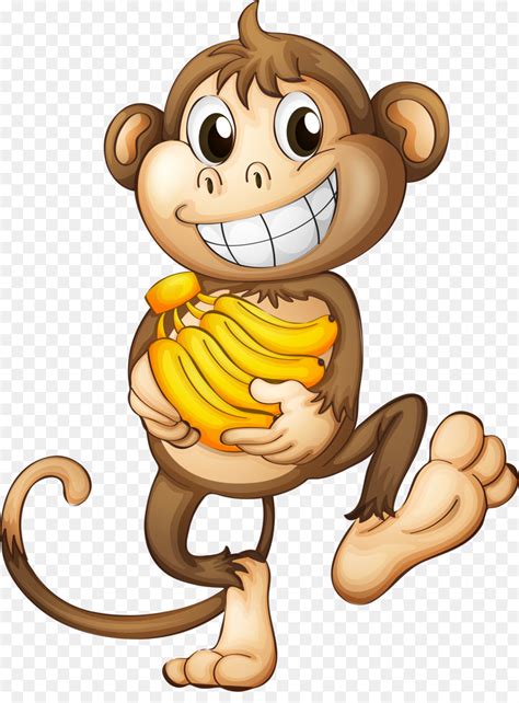 Monkey Banana Clip Art Cute Monkey Png Download 28633822 Free
