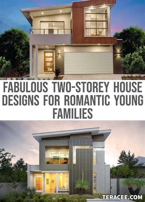 25 Fabulous Two Storey House Designs For Romantic Young Families