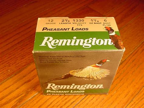 Box Remington Gauge Pheasant Loads Shot Ga For Sale At