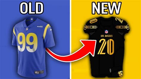 Redesigning All 32 Nfl Teams Jerseys Youtube