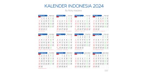 Kalender Indonesia 2024 Lengkap Figma Community