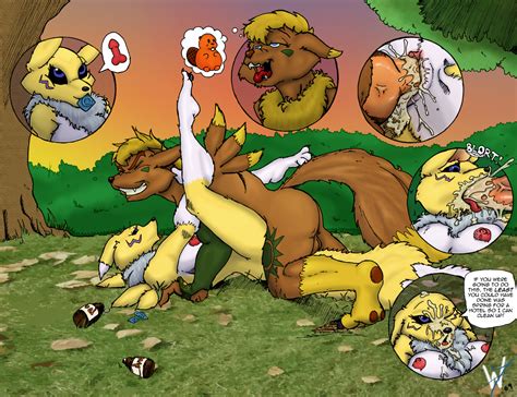 Rule 34 Anthro Color Day Digimon Female Fur Furry Interspecies Male Nude Outdoors Renamon Sex