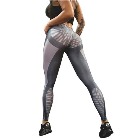 2017 Women Running Pants Compression Tights Sexy Hip Push Up Leggings Fitness Yoga Pants Quick