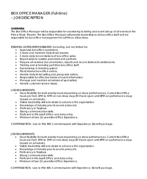 Free 9 Sample Office Manager Job Description Templates In Pdf Ms Word