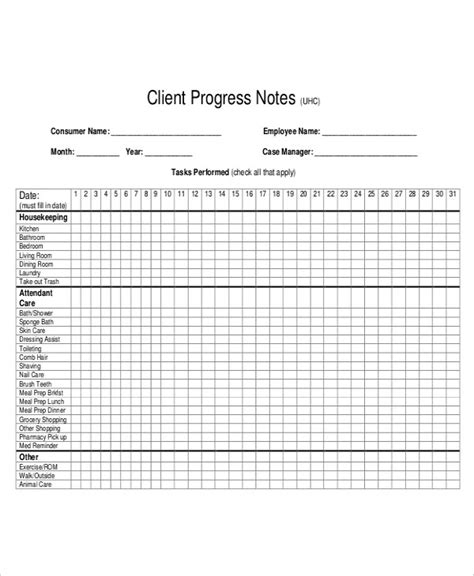 Free 18 Progress Note Examples And Samples In Pdf Doc Examples