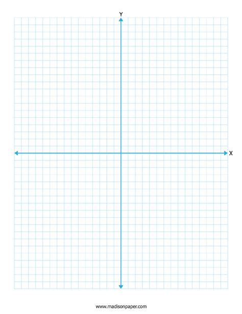 Free Graph Paper Printable With The X And Y Axis