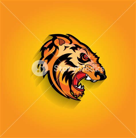 Angry Tiger Face Mascot Royalty Free Stock Image Storyblocks