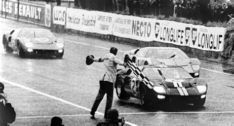 Ferrari won le mans every year from 1960 to 1965, but henry ford ii, furious at being spurned by enzo ferrari when he thought he had a deal to buy the italian sportscar firm, was triggered into commissioning a car to beat the scarlet machines on track. Ford Vs Ferrari At Le Mans Coming To A Theater Near You | Carscoops