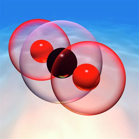 Carbon Dioxide Molecule Photograph By Russell Kightleyscience Photo