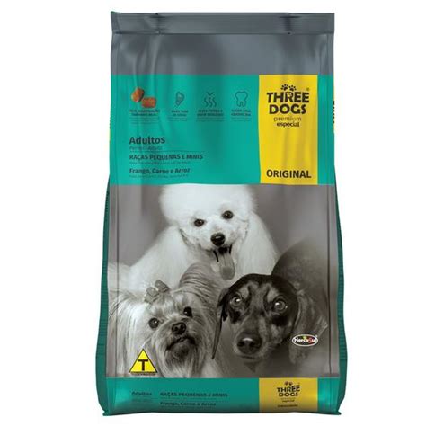 Ração Three Dogs Premium Especial Original Para Cães Adultos Raças