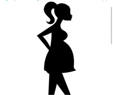 Pregnant Lady Baby Bump With Images Silhouette Design Woman