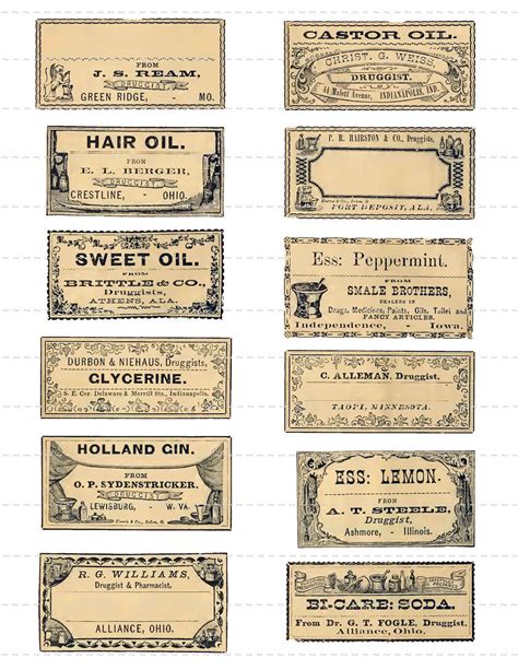 Digital Download Collage Sheet Antique 1800s Vintage Etsy
