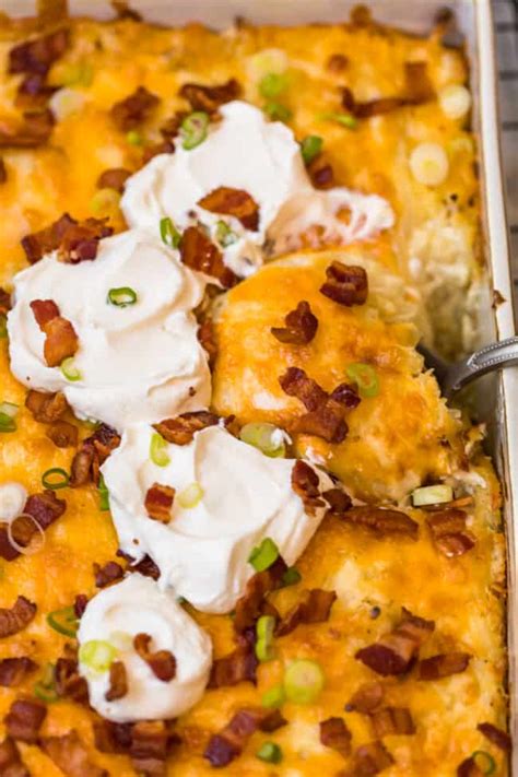 Loaded Hash Brown Potato Casserole Recipe The Cookie Rookie