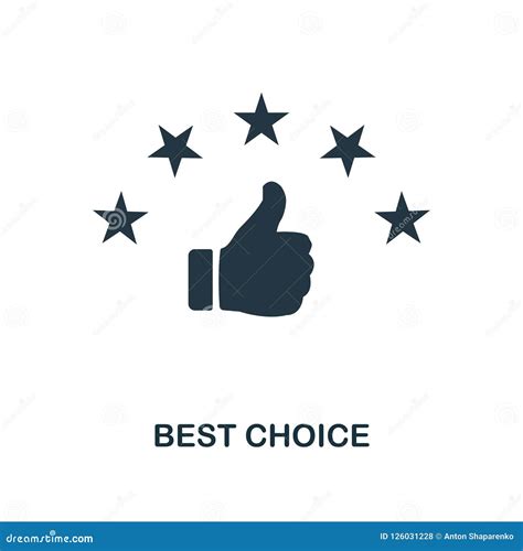 Best Choice Icon Monochrome Style Design From E Commerce Icon