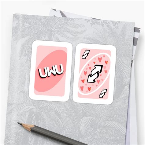 Including transparent png clip art. "uwuno reverse card" Sticker by roboat | Redbubble