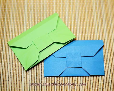 How To Fold A Paper Envelope Origami วิธีพับซองจดหมาย Samanthas