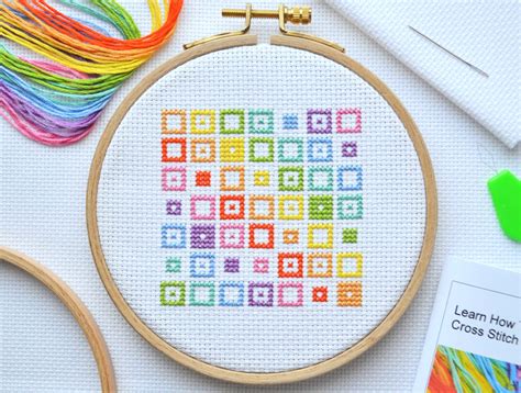 Cross Stitch Kit For Beginners Tutorial Kit With Booklet