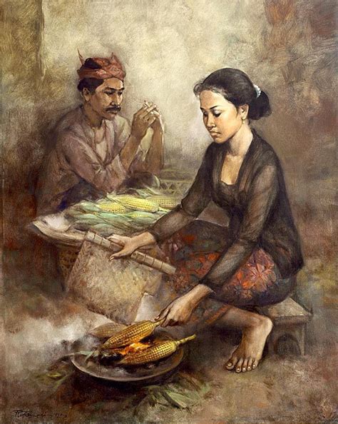 54 Lukisan Romantisme Indonesia Gambar Lukisan