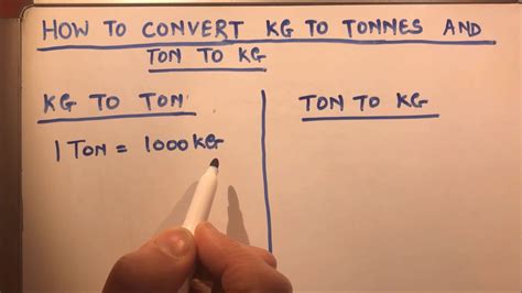 HOW TO CONVERT KG TO TONNES AND TONNES TO KG - YouTube