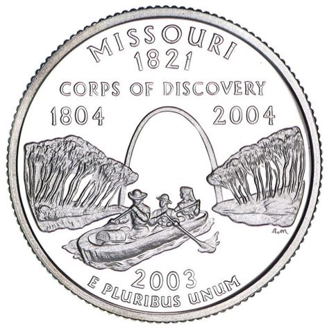 2003 S State Quarter Missouri Gem Proof Deep Cameo 90 Silver Us Coin