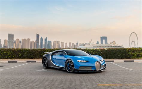 Download Wallpapers Bugatti Chiron 2021 Hypercar Blue Black Chiron