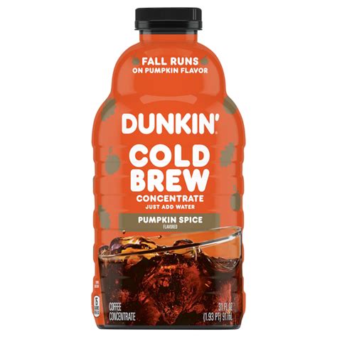 Save On Dunkin Cold Brew Pumpkin Spice Coffee Concentrate Order Online