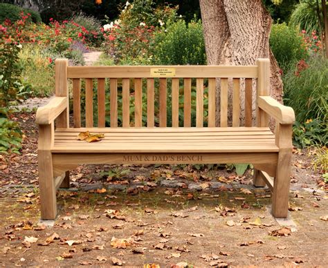 Wooden Memorial Benches For Gardens Garden Design Ideas