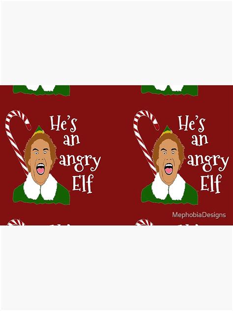 Hes An Angry Elf Coffee Mug By Mephobiadesigns Redbubble