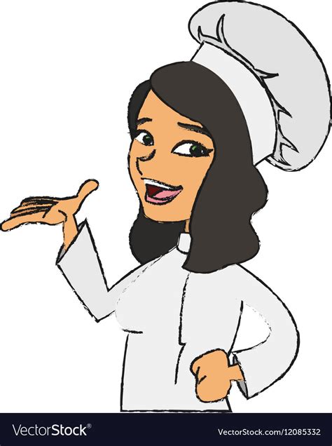 Professional Lady Chef Cartoon Images