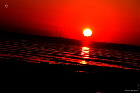 Free stock photo of Red Sunset Beach Ocean
