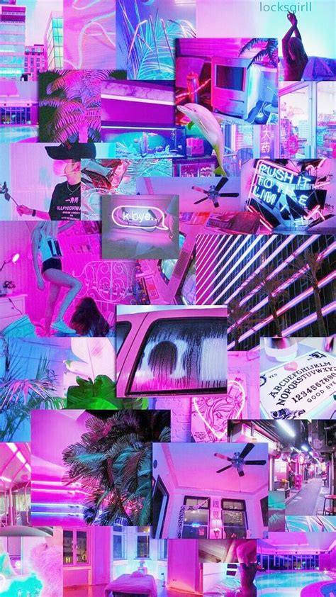 🖤 Blue Neon Aesthetic Collage 2021