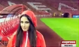 25 Years Old TV Host Nearly Got Sacked From Serbian Football Ground