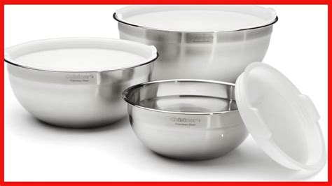 Cuisinart Ctg Smb Stainless Steel Mixing Bowls With Lids Piece