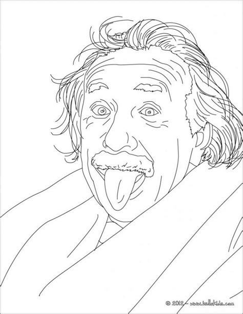 Free Albert Einstein Coloring Pages For Kids Coloringbay