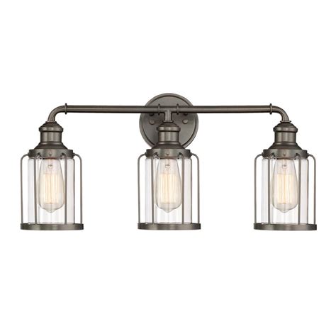Sold and shipped by lamps plus. Cordelia Lighting 3-Light Satin Copper Bronze Vanity Light ...