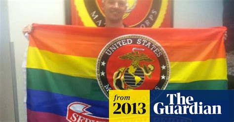 Gay Marine Bids Farewell With Show Of Support From Colleagues Lgbtq Rights The Guardian