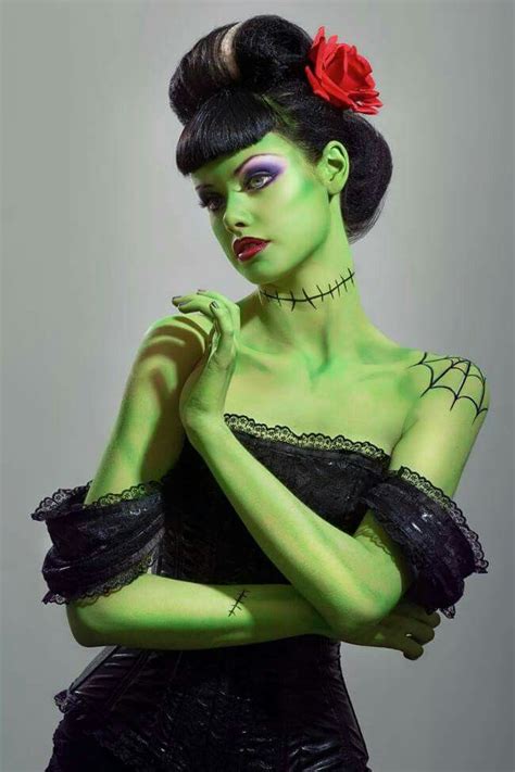 Groene Lady Bride Of Frankenstein Costume Frankenstein Costume