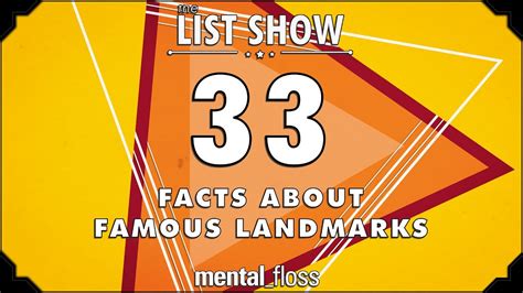 33 Facts About Famous Landmarks Mentalfloss List Show Ep 514 Youtube