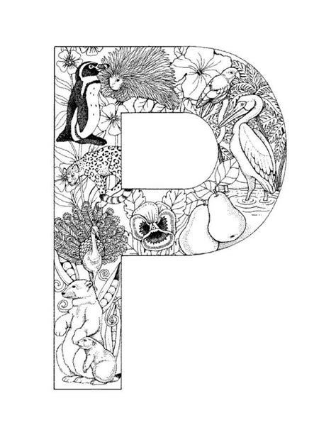 Adult Coloring Page Alphabet Letter A Coloring Pages