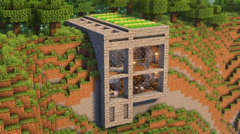 How To Build A Cliff House Minecraft Youtube