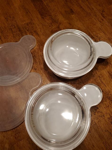 Set Of 2 Corning Ware White Grab It Bowls With Grab It Lids 2 Lids Each Vgc Ebay