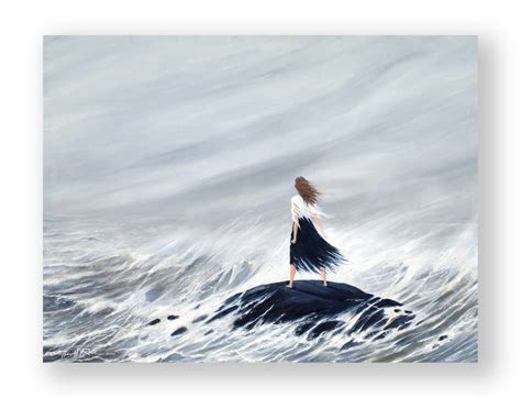 Standing on the Rock, Strength of Woman Series by Ellen Rice