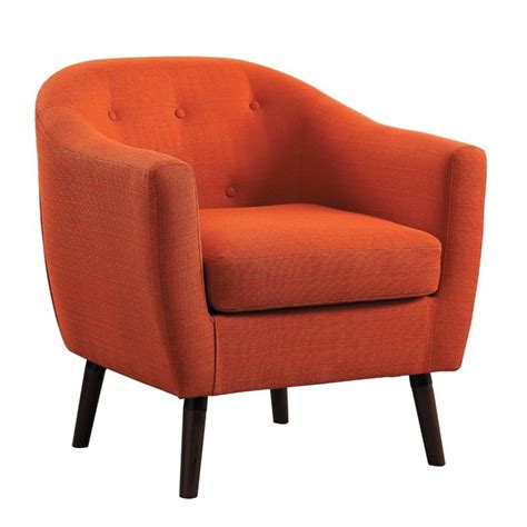 Check out our upholstered chair selection for the very best in unique or custom, handmade pieces from our furniture shops. lexicon lucille upholstered accent chair in orange - 1192rn