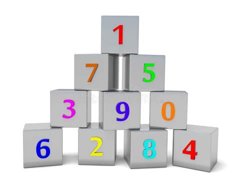 Numbered Cubes Stock Illustrations 24 Numbered Cubes Stock