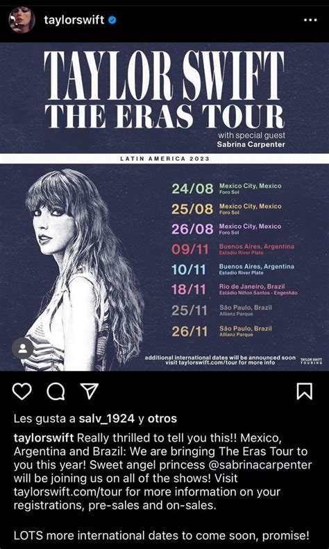 Eras International Tour Dates 2024 Dolli Gabriel