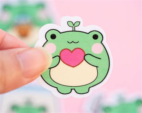 Froggy Sticker Bundle Cute Frog Stickers Cottagecore Kawaii Etsy
