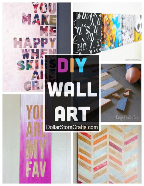 10 Diy Wall Art Ideas From Recycled Materials Dollar Store Crafts