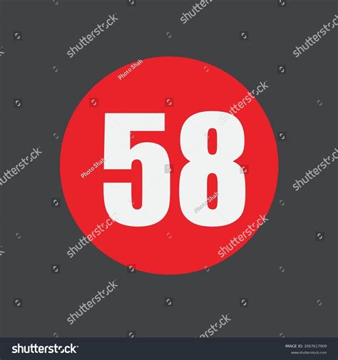 58 Number Vector Font Alphabet Logo Stock Vector Royalty Free