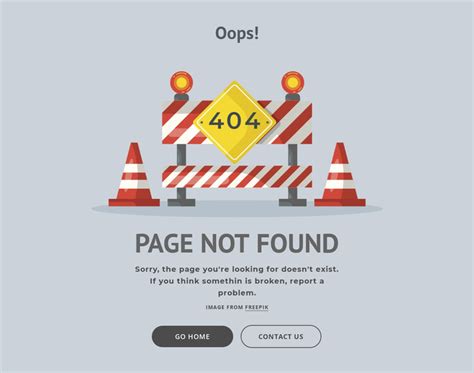 Error Page HTML Template