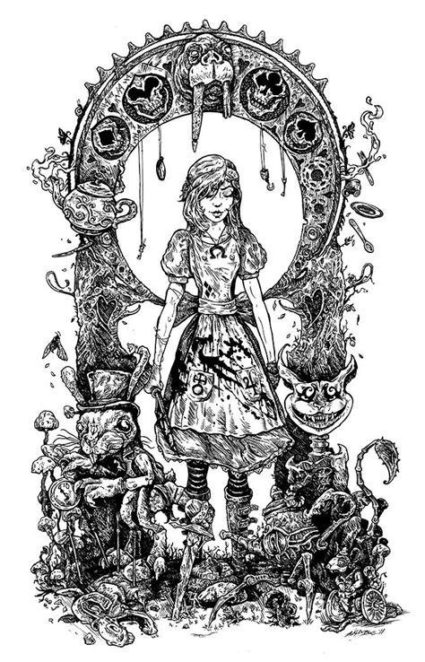 Alice Returns Angryblue Alice In Wonderland Drawings Alice Madness